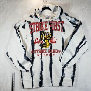 Cobra Kai Strike First Strike Hard No Mercy Tie Dye Hoodie Sweatshirt Size L